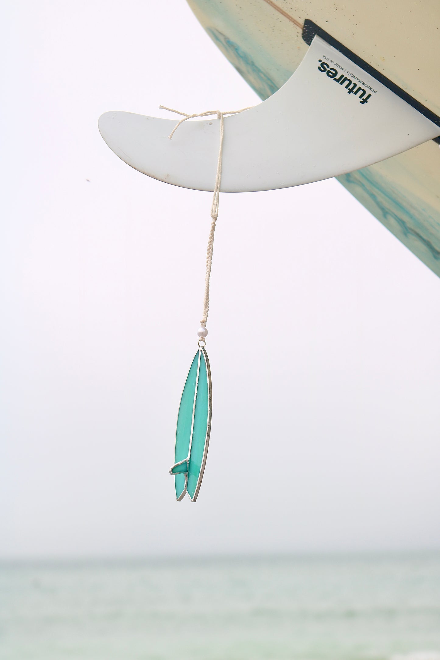 Sea Foam Stained Glass Surfboard