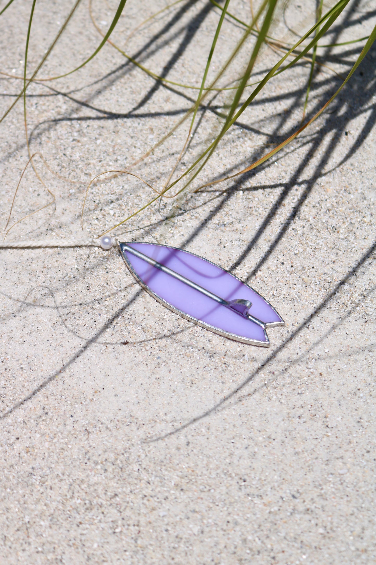 Lavender Stained Glass Surfboard