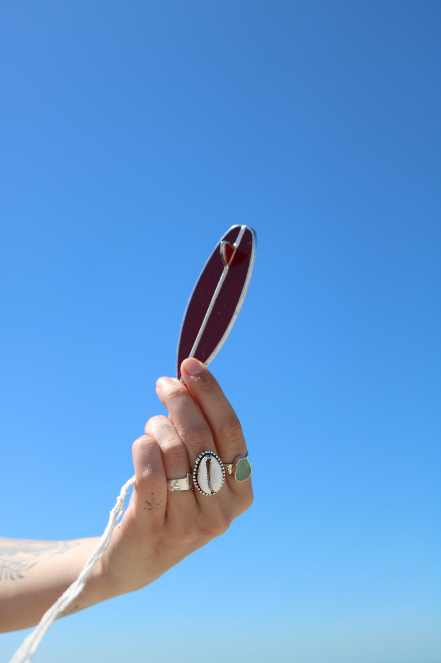 Cherry Red Stained Glass Surfboard *limited edition