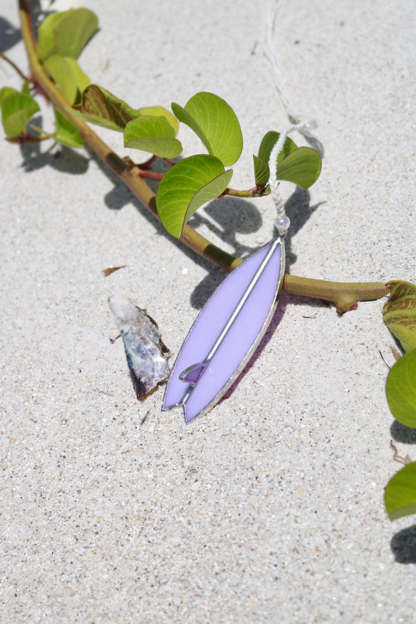 Lavender Stained Glass Surfboard