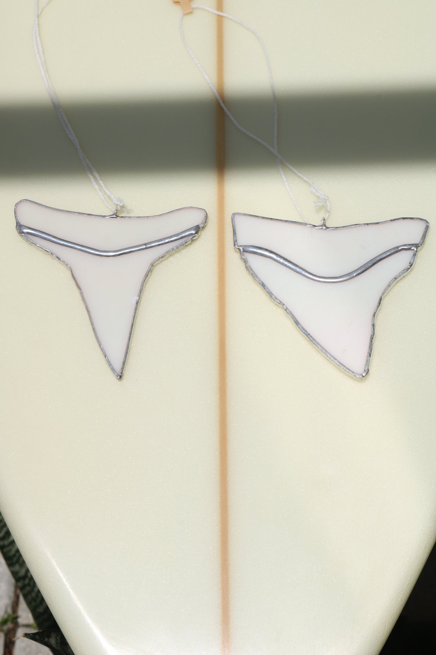 White Shark Tooth Sun Catcher