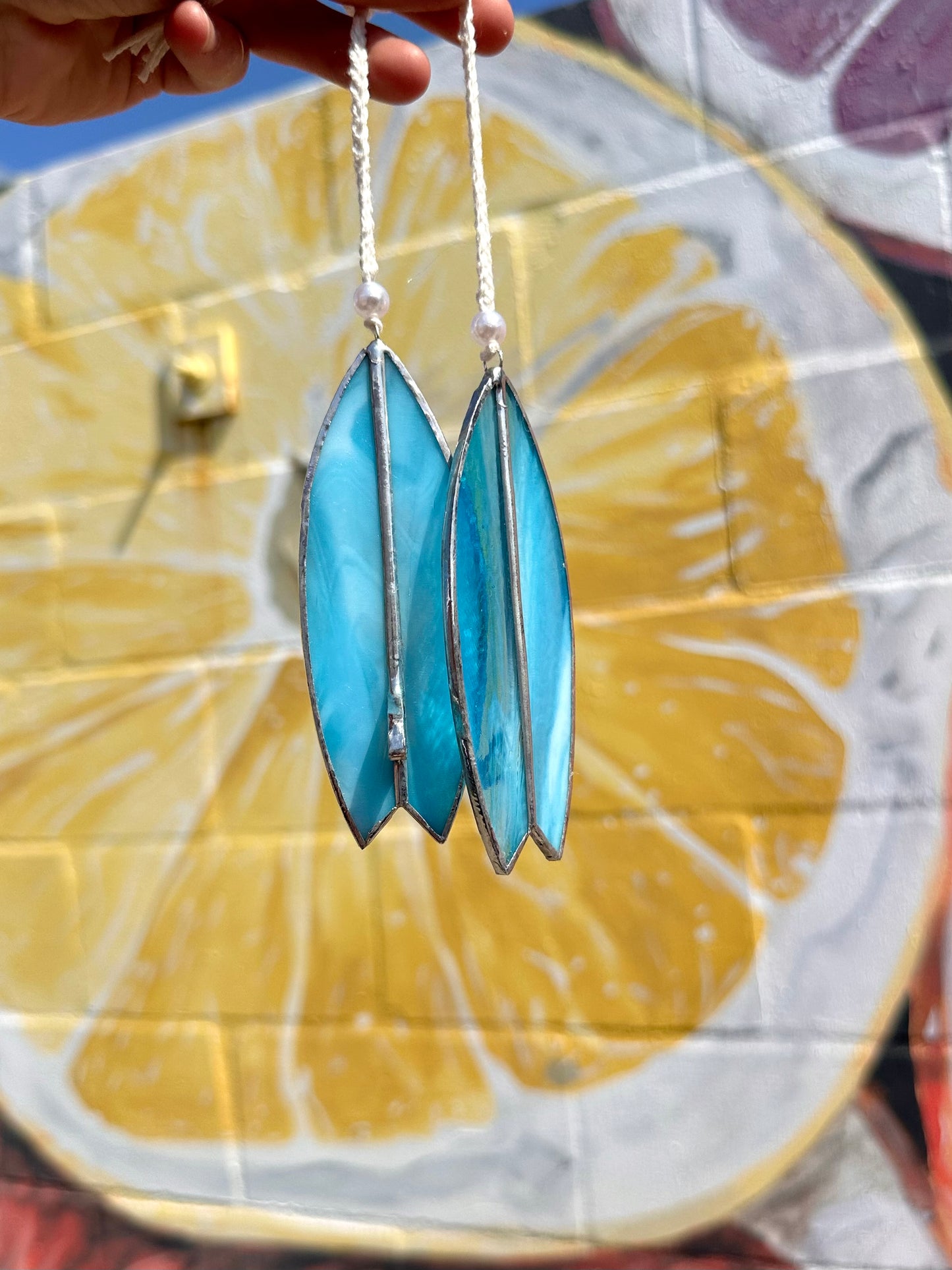 Cloud-Nine Stained Glass Surfboard