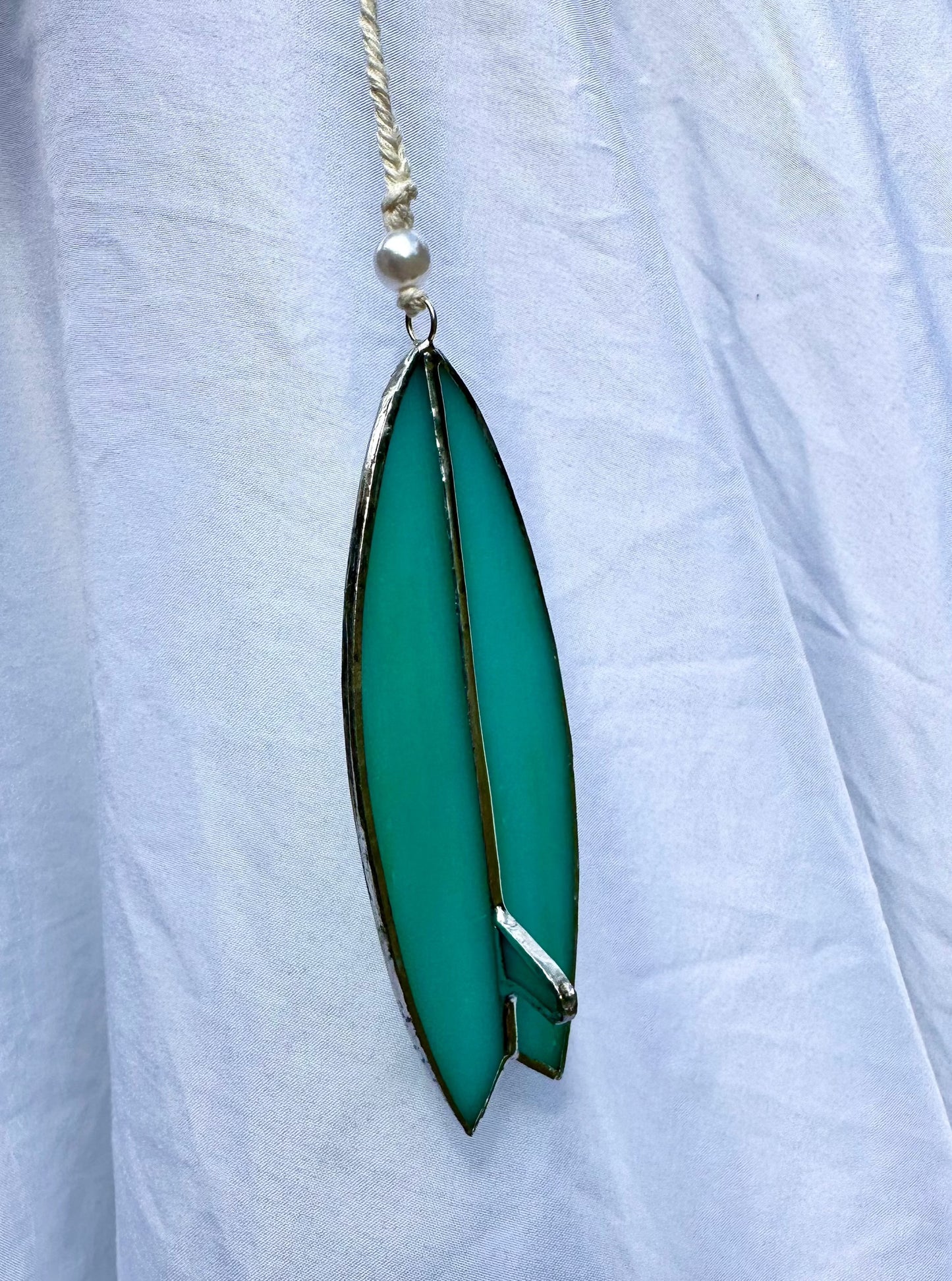 Sea Foam Stained Glass Surfboard
