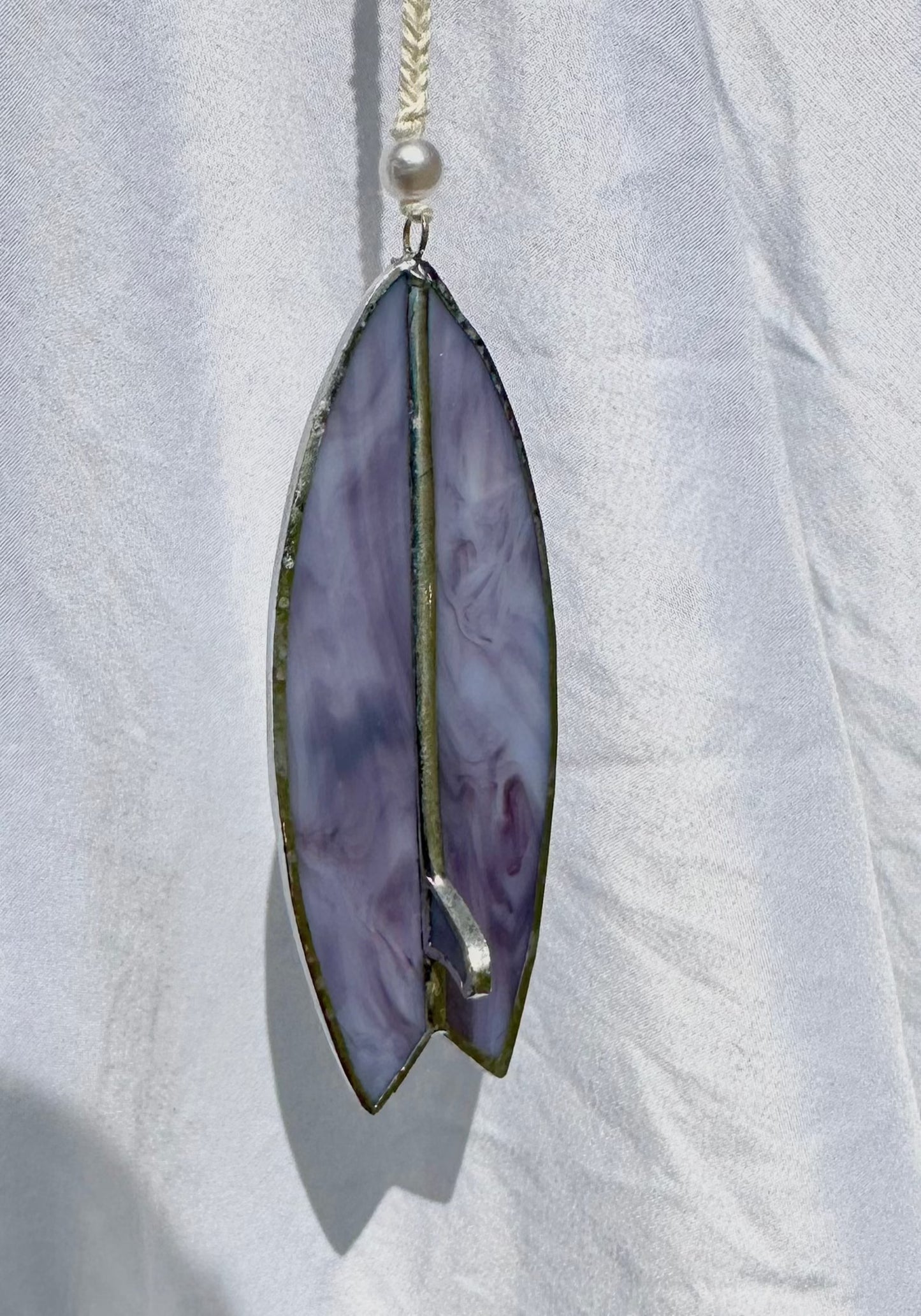 Jellyfish Purple Stained Glass Surfboard