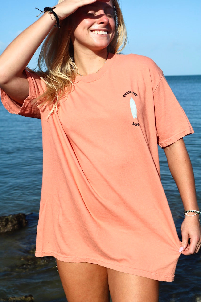 Chase The Waves Print T-shirt