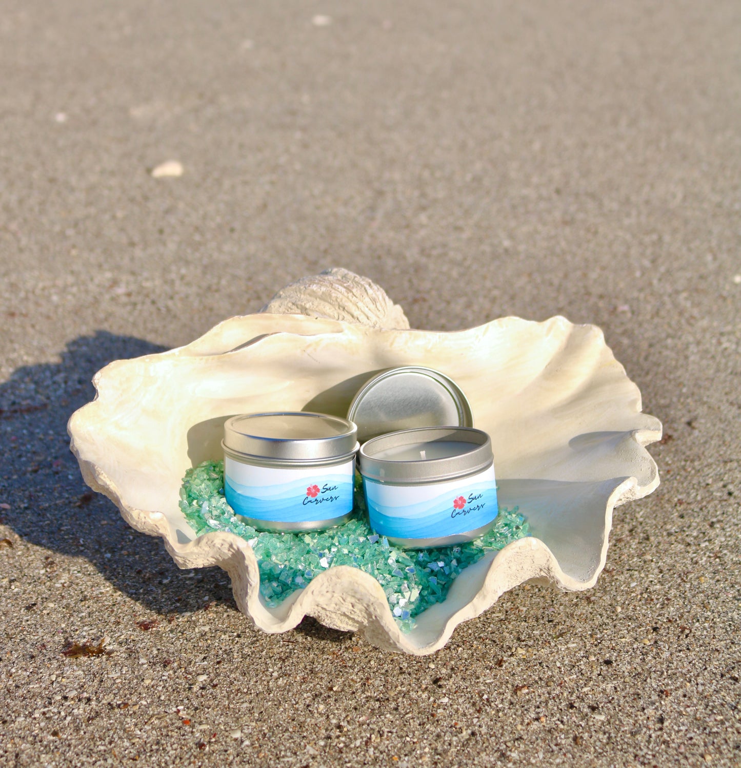 Coconut Waves Tin Candle