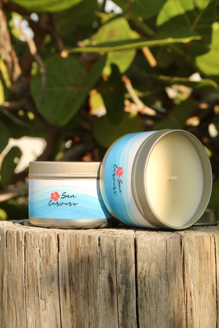 Coconut Waves Tin Candle