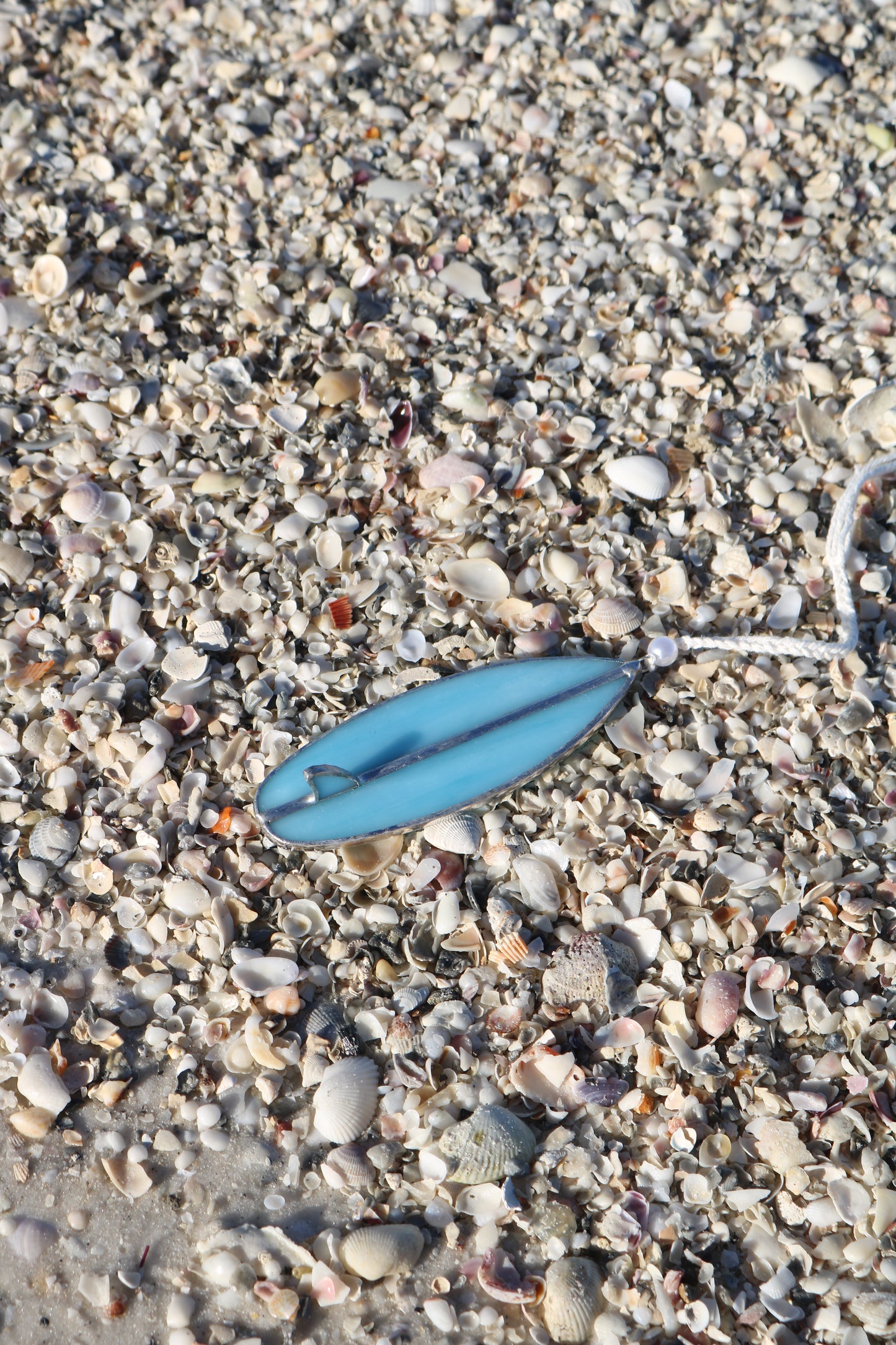 Neptune Blue Stained Glass Surfboard