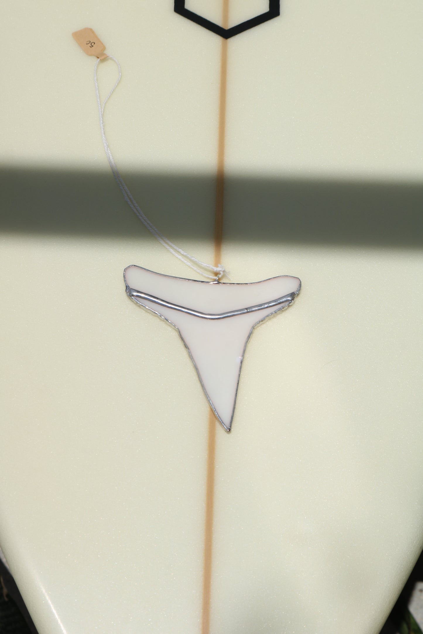 White Shark Tooth Sun Catcher