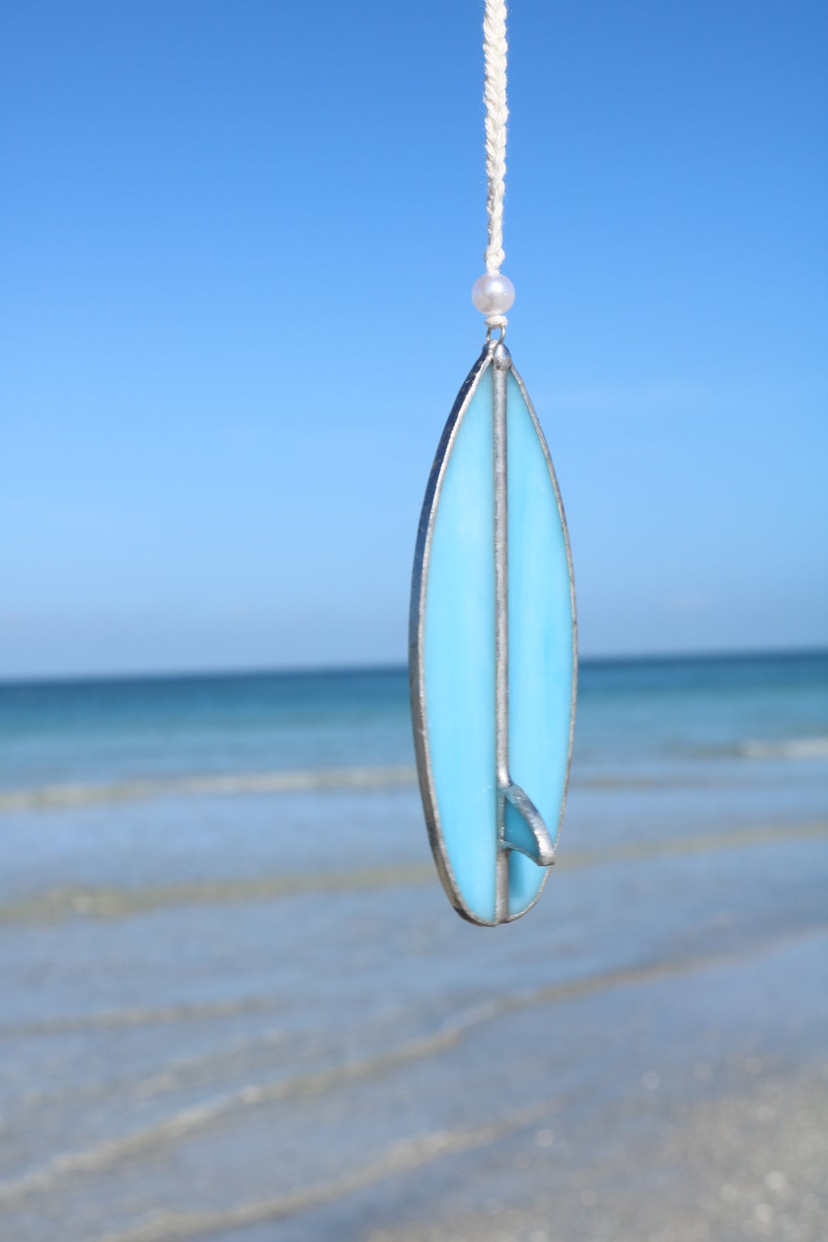 Neptune Blue Stained Glass Surfboard