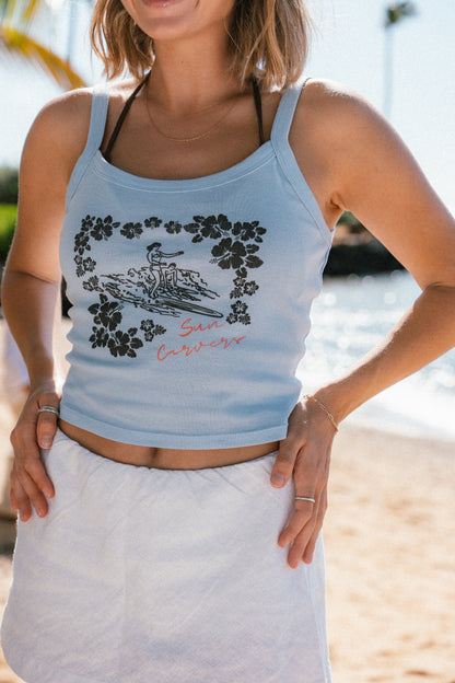 Surf Poster Baby Tank
