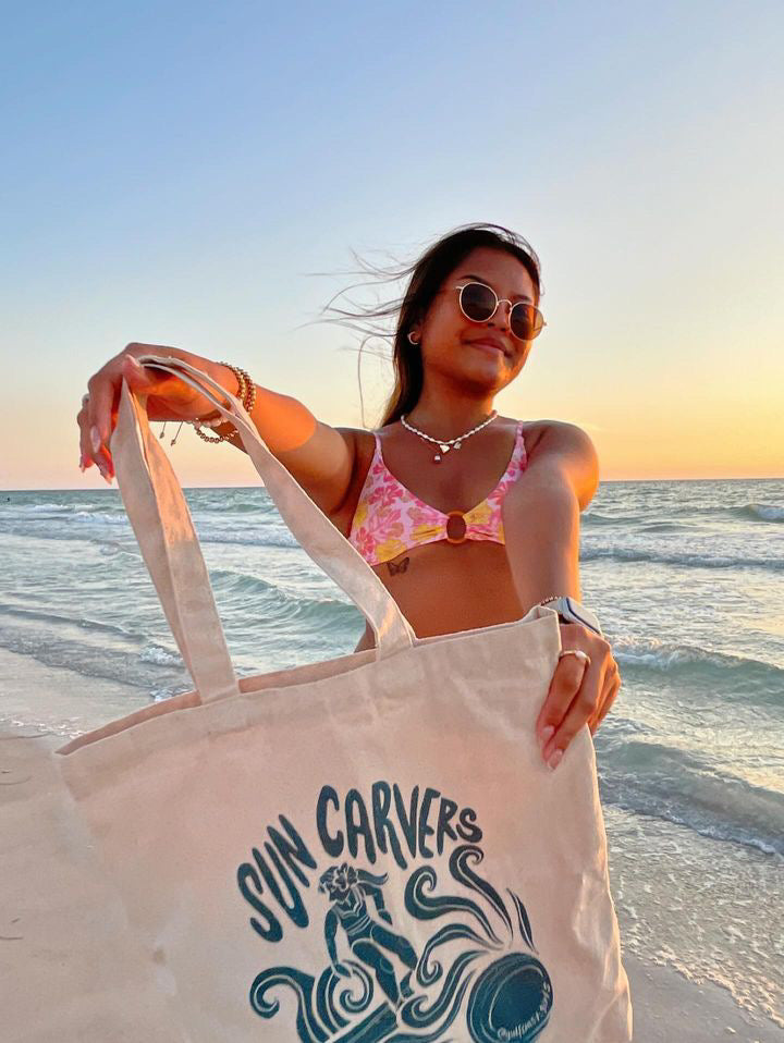 Sun Carvers x Gulf Coast Girls Canvas Tote Bag