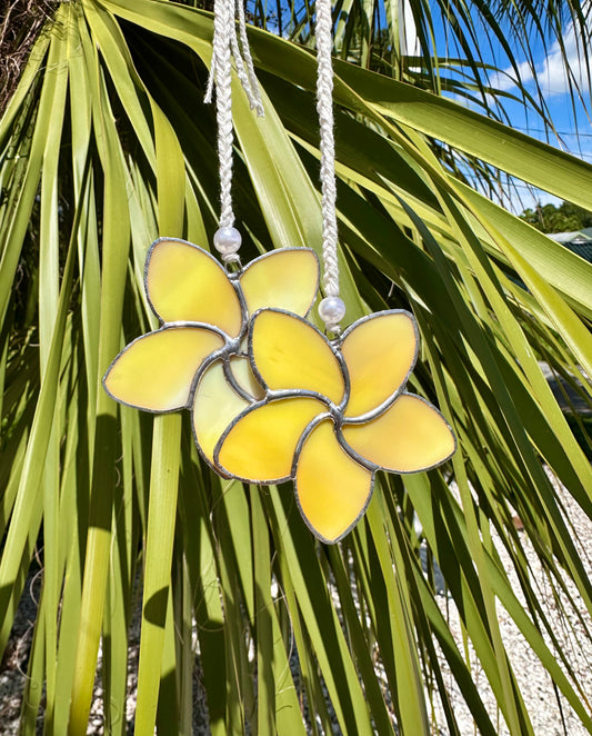 Yellow Plumeria Flower
