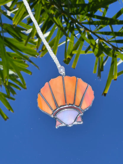 Sunrise Shell Stained Glass Design