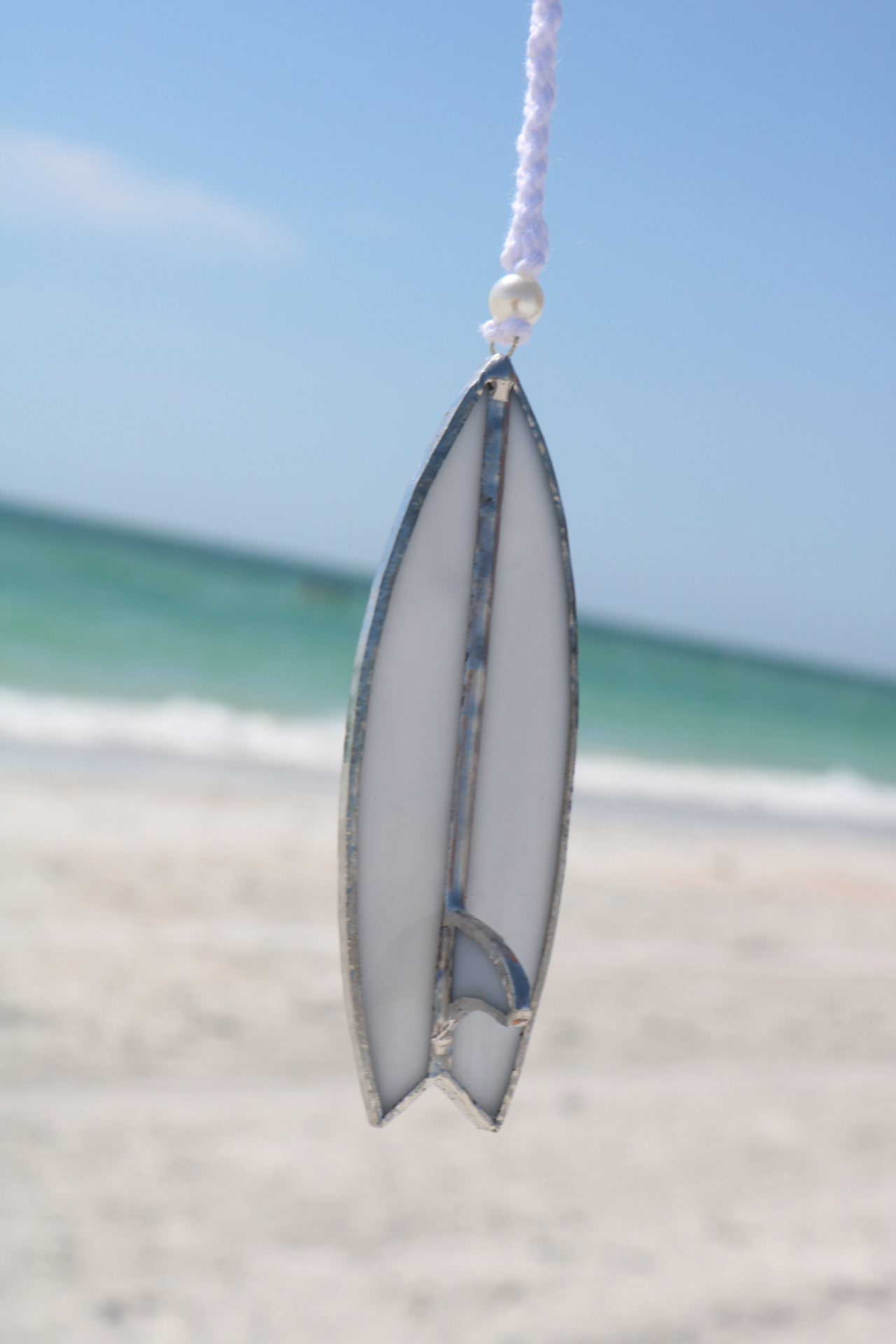 Manatee Grey Stained Glass Surfboard